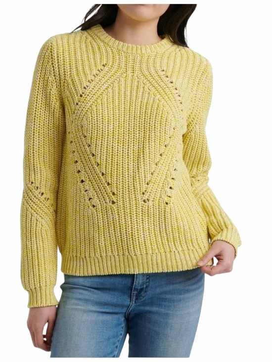 Lucky Brand Sweaters - Yellow Crewneck Chunky Knit Sweater